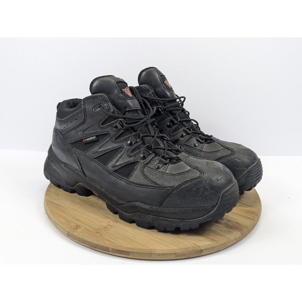 Red Wing Boots Steel Toe Mens 11 Black Hike RW Waterproof Shoes 5" Outdoor